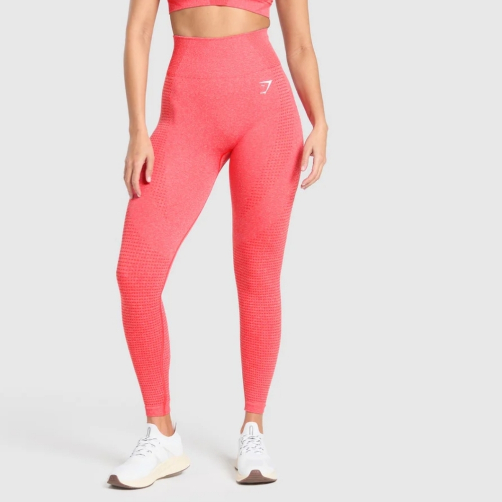 Gymshark Pink Textured Leggings ,Size Small